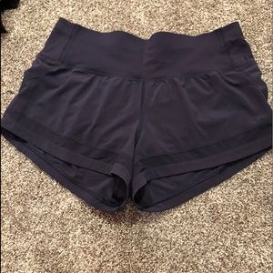 Navy blue lululemon shorts